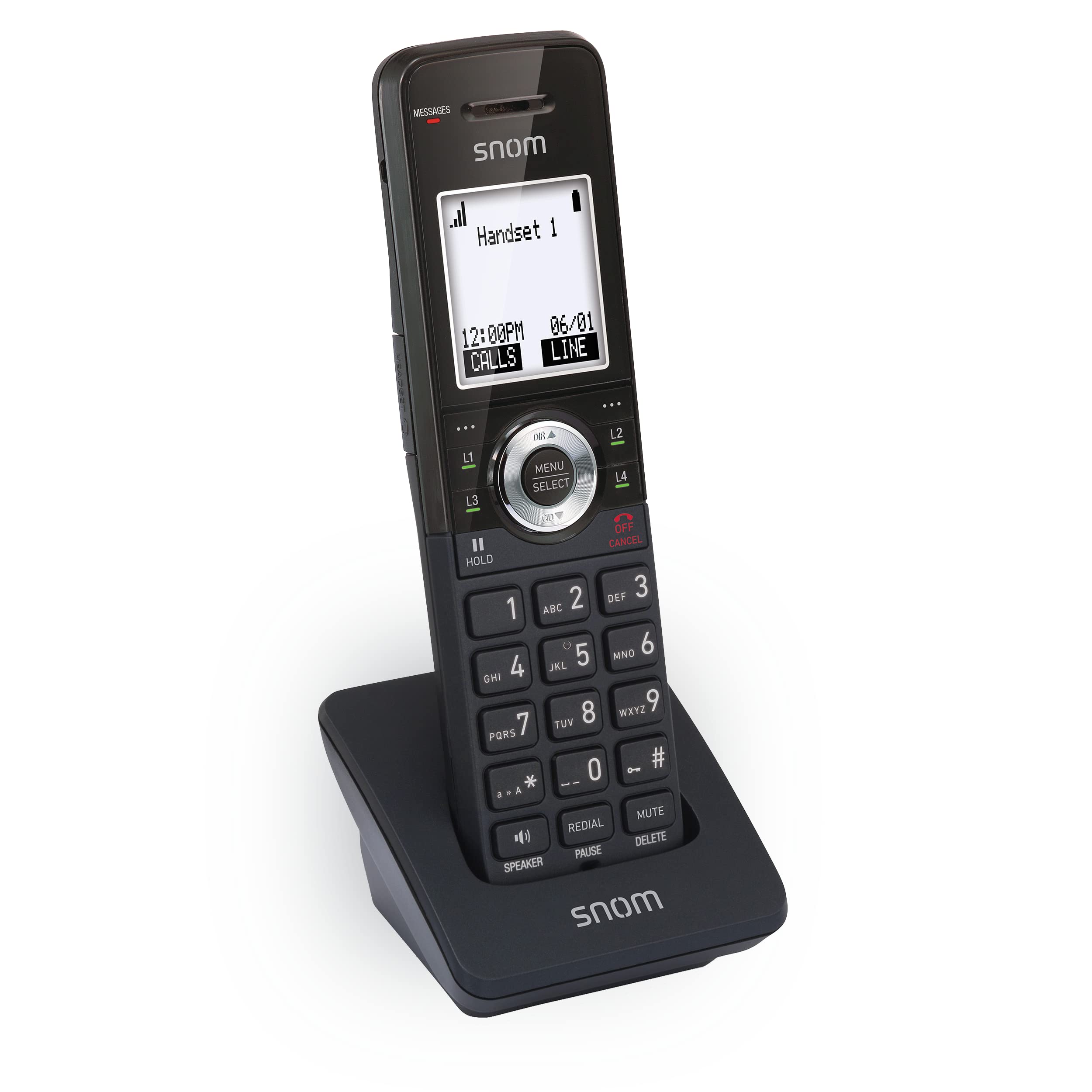 SNOM M10 Office Handset, Headset Connectable, Backlit Keypad, Long Standby time, Advanced Audio Quality **IPS-M10-PP** SNOM M10 Office Handset, Headset Connectable, Backlit Keypad, Long Standby time, Advanced Audio Quality **IPS-M10-PP**